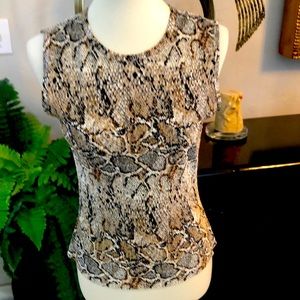 SZ S TESS TANK IN SNAKE PATTERN